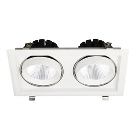 Avide LED Downlight Sein Square 2x30W IP20 5600lm 36° WW 3000K
