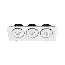 Avide LED Downlight Sein Square 3x30W IP20 8400lm 20° NW 4000K
