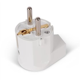 Entac Rewireable IP20 Down Angle Plug Earthed, Uni-Shcuko