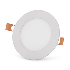 Avide LED Ceiling Lamp Recessed Panel Round ALU 6W CCT IP44/IP44