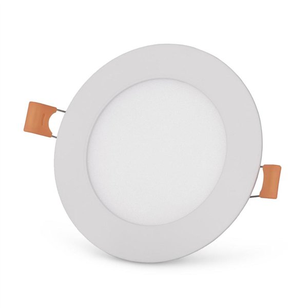 Avide LED Ceiling Lamp Recessed Panel Round ALU 6W CCT IP44/IP44