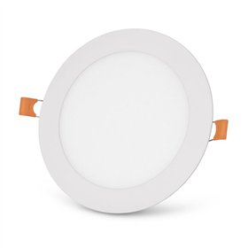 Avide LED Ceiling Lamp Recessed Panel Round ALU 12W CCT IP44/IP44