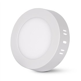 Avide LED Ceiling Lamp Surface Mounted Panel Round ALU 6W CCT IP44/IP20