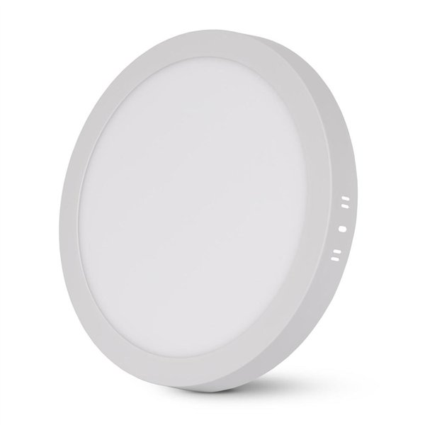 Avide LED Ceiling Lamp Surface Mounted Panel Round ALU 24W CCT IP44/IP20