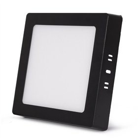 Avide LED Ceiling Lamp Surface Mounted Panel Square ALU 12W CCT IP44/IP20 Black