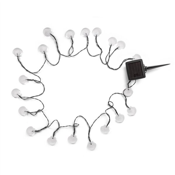 Entac Garden Solar Lamp, Shell Figure on string, 5,8m, 20pcs WW LED