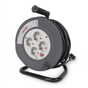 Entac Socket Cable Reel 4 Sockets 25m 3G1.0
