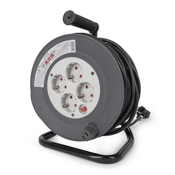 Entac Socket Cable Reel 4 Sockets 25m 3G1.0