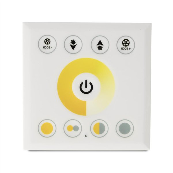 Avide 2 Zone Touch panel for CCT LED strips, 2.4G, 5V-24V white
