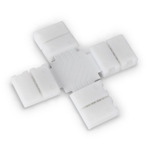 Светодиодная лента Avide 12-24 В X-разветвитель RGB-4 без пайки, провод 10 мм (упаковка 10 шт.)