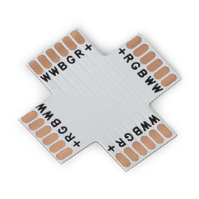 Avide LED Strip 12-24V X splitter solderless RGB+CCT-6 wire 12mm (10 pcs bag)