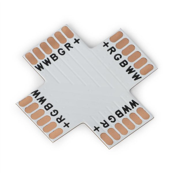 Avide LED Strip 12-24V X splitter solderless RGB+CCT-6 wire 12mm (10 pcs bag)