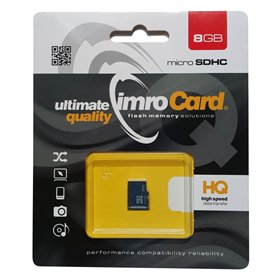 Imro memory card 8GB microSDHC cl. 4