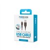Forever laidas USB - microUSB 1,0 m 1A juodas