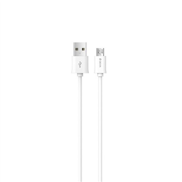 Кабель Devia Smart EC081 USB - MicroUSB 1,0 м 2,1A белый