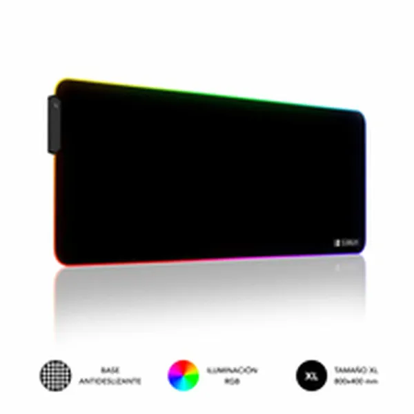 Mouse Mat Subblim SUBMP-02RGB01 Black Multicolour