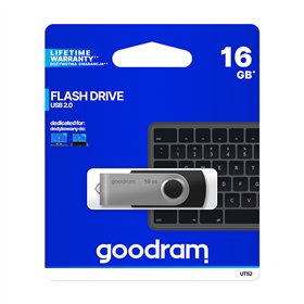 USB atmintukas GoodRam UTS2 Juoda Sidabras 16 GB 5 MB/s-20 MB/s (1 vnt.)