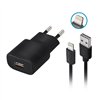 Forever TC-01 įkroviklis 1x USB 2A juodas + Lightning laidas