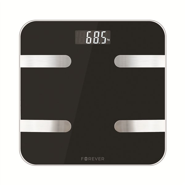 Forever analitinės Bluetooth svarstyklės AS-100 juodos