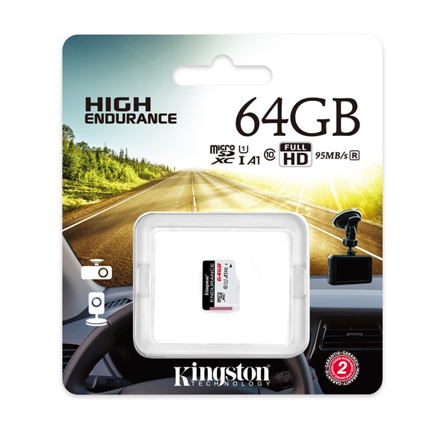 Mikro SD kortelė Kingston MICROSDXC ENDURANCE 64GB