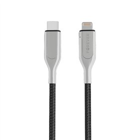 Forever Core Ultra Fast MFI PD kabelis USB-C - Lightning 1,5 m 2,4A melns