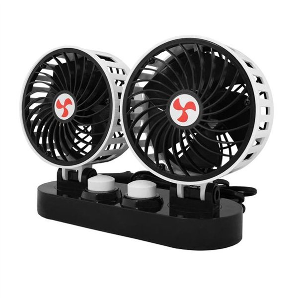 Automašīnas dubultais ventilators 12V 2x5” ar regulēšanu