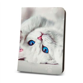 Universal case Cute Kitty for tablet 9-11''(L27 x W20 mm)
