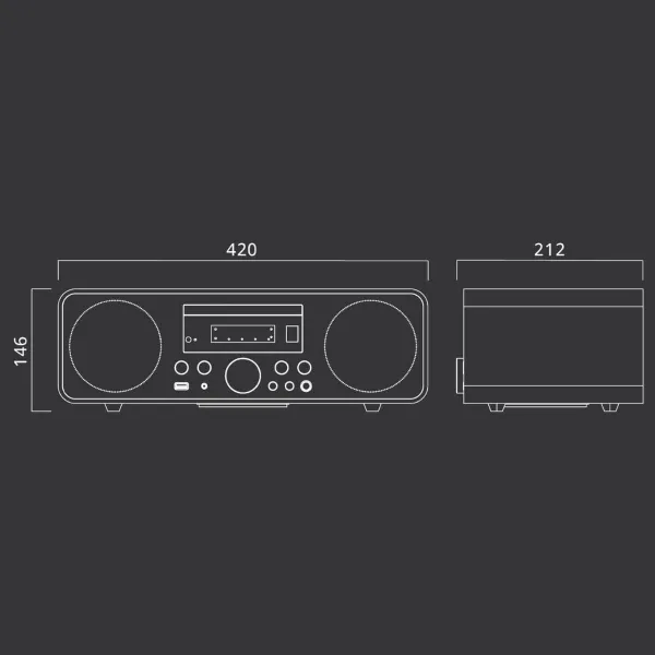 Радио с CD Muse M880FBC     80W
