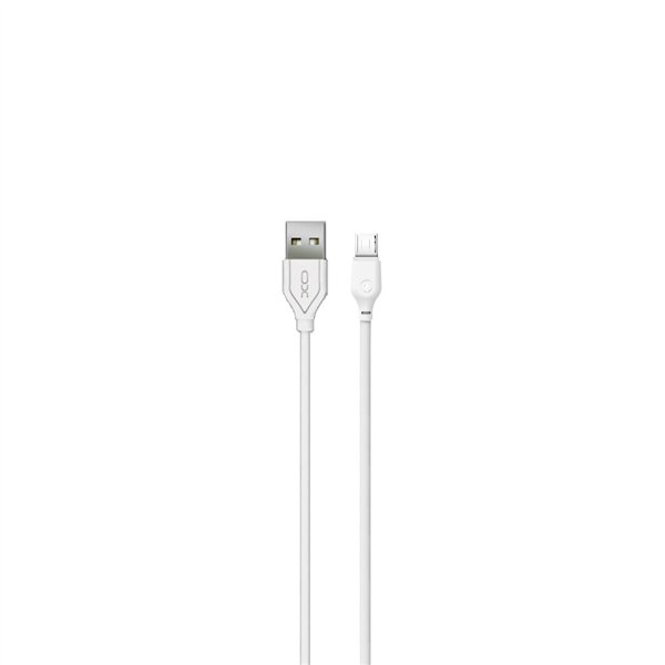 XO-kaapeli NB103 USB - microUSB 1,0 m 2,1A valkoinen