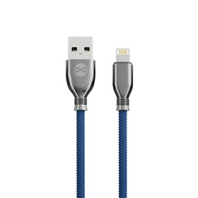 Кабель Forever Tornado USB - Lightning 1,0 м 3A тёмно-синий