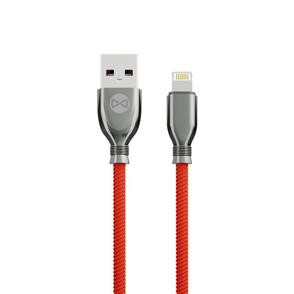 Forever Tornado -kaapeli USB - Lightning 1,0 m 3A punainen