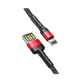 Baseus cable Cafule USB - Lightning 1,0 m 2,4A red-black double side USB