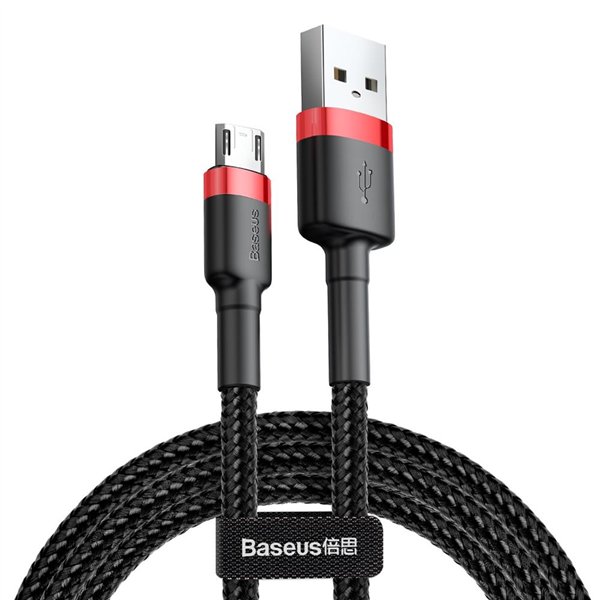 Baseus kabelis Cafule USB - microUSB 3,0 m 1,5A sarkanmelns