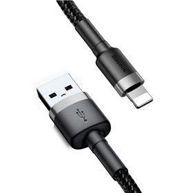 Baseus cable Cafule USB - Lightning 0,5 m 2,4A grey-black