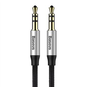 Baseus cable audio Yiven M30 jack 3,5 mm - jack 3,5 mm 1,0 m silver-black