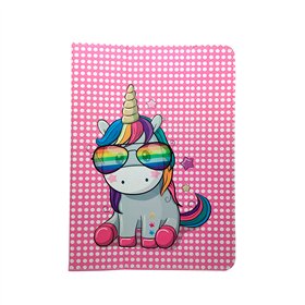 Yleismallinen Rainbow Unicorn -suojakuori tableteille 9-11'' (P 27 x L 20 mm)