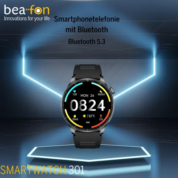 Nutikell beafon WATCH 301 44 mm 1,45" Must
