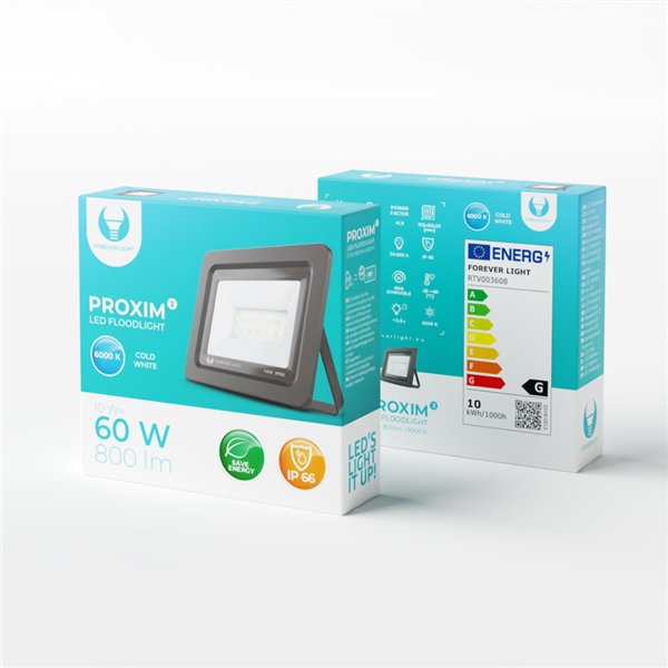 LED prožektorius PROXIM II 10W | 6000K | IP66 „Forever Light“