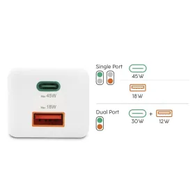 Maxlife MXUC-04 USB-kaapeli - Lightning 1,0 m 3A valkoinen