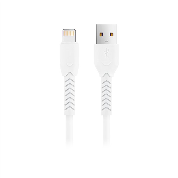 Кабель Maxlife MXUC-04 USB - Lightning 1,0 м 3A белый