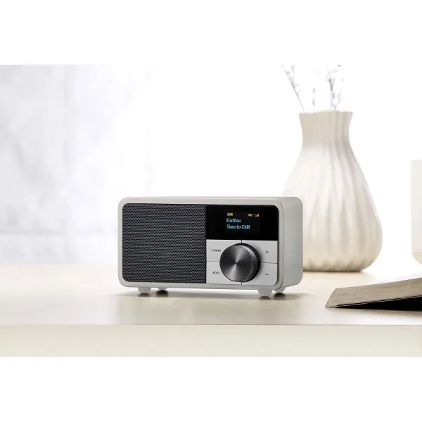 Transistor Radio Sangean DDR7 MINI Silver FM Retro