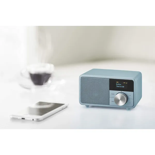 Tranzistorinis radijas Sangean DDR7 MINI Mėlyna FM Retro
