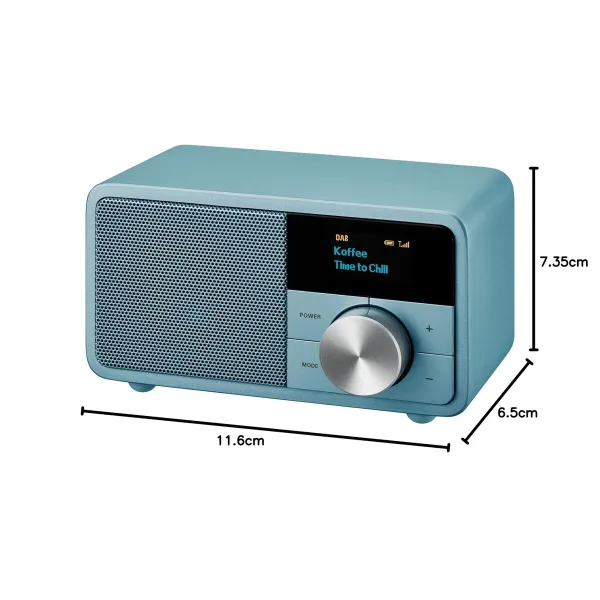 Tranzistorinis radijas Sangean DDR7 MINI Mėlyna FM Retro