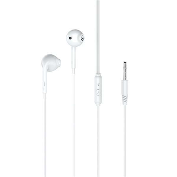 XO wired earphones EP28 jack 3,5mm white