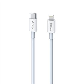Devia kabelis Smart EC146 PD USB-C - Lightning 20W 3A balts