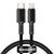 USB cable Baseus High Density Braided Fast Data PD 20W Type-C to Lightning 1m black CATLGD-01