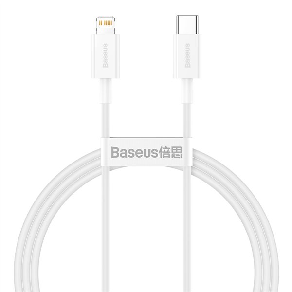 Baseus cable Superior PD USB-C - Lightning 1,0 m white 20W