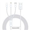 Baseus cable 3in1 Superior USB - Lightning + USB-C + microUSB 1,5 m 3,5A white