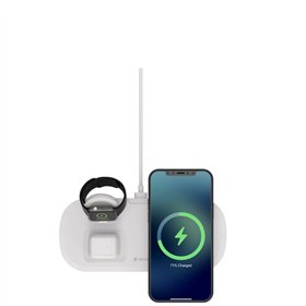 Įkroviklis belaidis Devia 3in1 Smart Phone, Apple Watch, Airpods baltas