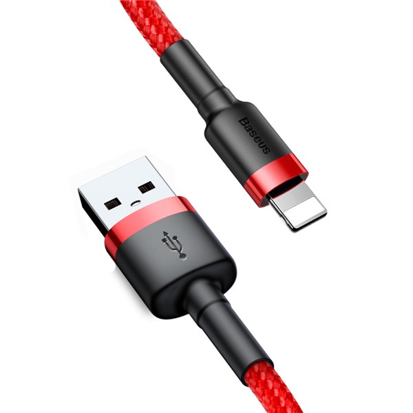 Baseus cable Cafule USB - Lightning 2,0 m 1,5A red-red